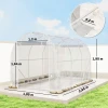 Polytunnel Kas, Beloopbare Kas Met Gegalvaniseerd Stalen Frame En UV bestendige PE hoes, Transparant