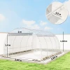 Polytunnel Kas, Beloopbare Kas Met Gegalvaniseerd Stalen Frame En UV bestendige PE hoes, Transparant