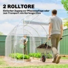 Polytunnel Kas, Beloopbare Kas Met Gegalvaniseerd Stalen Frame En UV bestendige PE hoes, Transparant
