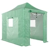 Pop Up Broeikas Ca. 200x300x270 Cm Opvouwbaar Foliebroeikas Met Zadeldak Ritsdeuren En ramen