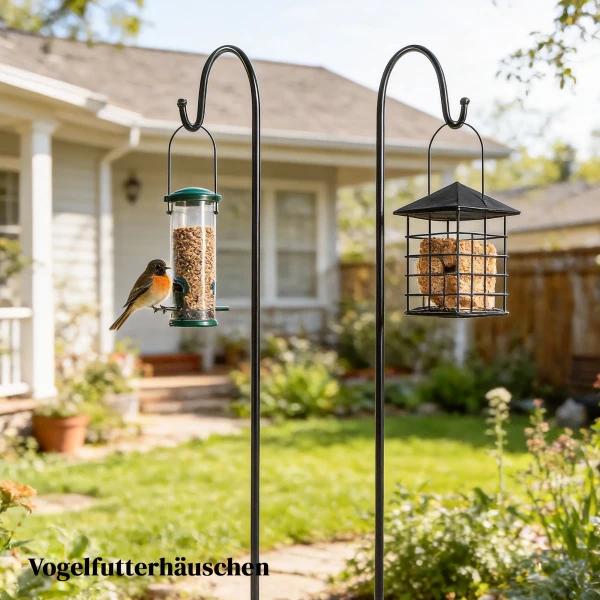 Schaapherdershaken 160cm, 2 Stuks Herdershaken Met 5 Zinken Haken Lantaarnstaf Voor Zonnelampen Plantenmanden Zwart