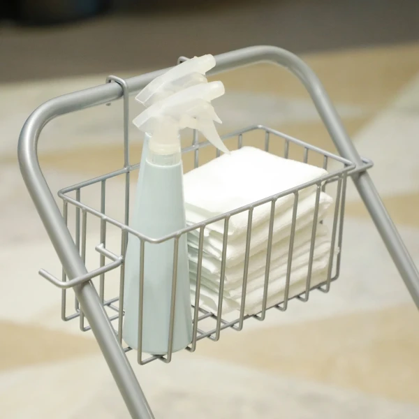 Schoonmaakwagen, Mopwagen, 25 L Capaciteit, 4 Wielen, Kunststof, Geel