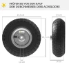 Schubkarrenwiel 4er Set Vervangingswiel 80 Kg Ø 255 Mm Volrubber Luchtbanden Met Buis Kogellagers Zwart