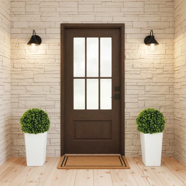 Set Van 2 Kunstmatige Eucalyptusbollen 65 Cm Kunstplant Met UV bescherming, 330 Bladeren In Pot, Groen