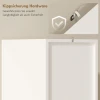 Smalle Badkamerkast Hoge Kast Met 2 Deuren, 2 Open Vakken, Voor Badkamer 30 X 34,6 X 182 Cm Wit