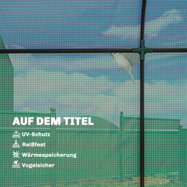 Tomatenkas Foliekas Met Roldeur Netvenster Boogdak 170 X 68 X 200 Cm Groen