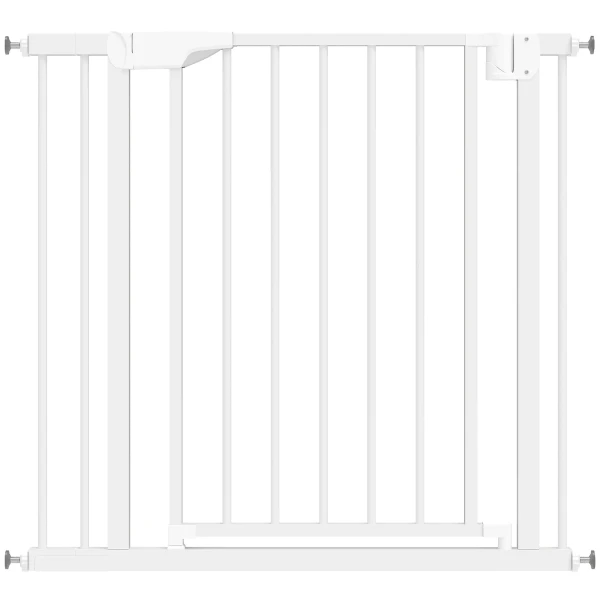 Traphekje Veiligheidshekje Zonder Boren Met Automatische Sluiting Voor Kinderen Keuken Trap 76 89 X 76 Cm Wit