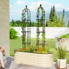 Tuin Klimhulp 2 delige Set 174 Cm Obelisk Klimhulp Van Staal Afneembare Plantensteun Voor Klimplanten Roos
