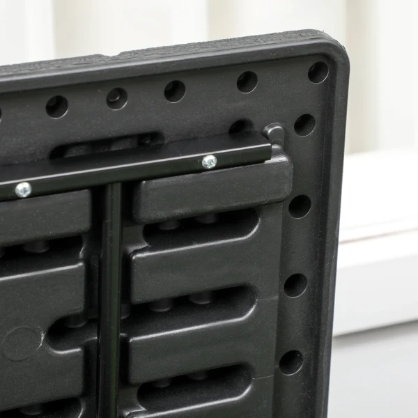 Tuinbox 366 Liter Van Kunststof, Dubbelwandig, Waterdicht, Kussenbox Met Wielen, Handgreepuitsparingen, Houtlook