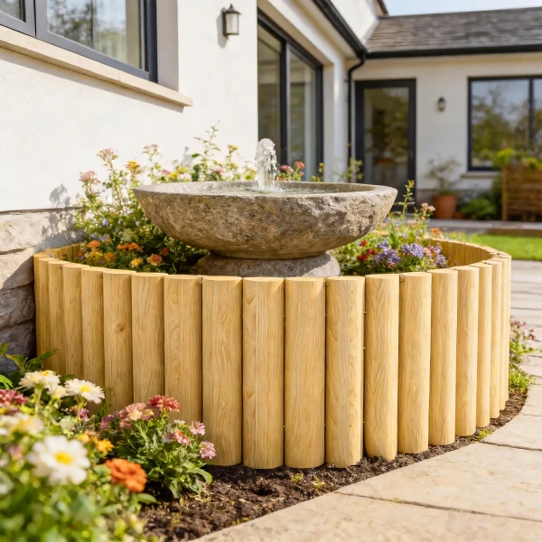 Tuinhek Houten Hek 176 Cm X 30 Cm Hekdelen Hondenhek Voor Tuin Bloembedden Dierenbarrière