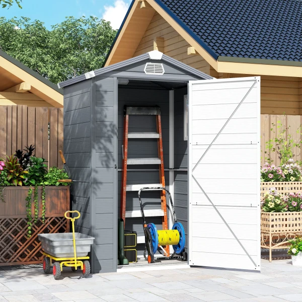 Tuinhuis, 1,1m², Tuinhuis Met Zadeldak, 133 X 102 X 180/208 Cm