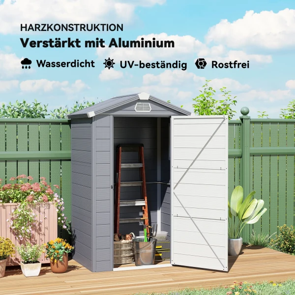 Tuinhuis, 1,1m², Tuinhuis Met Zadeldak, 133 X 102 X 180/208 Cm