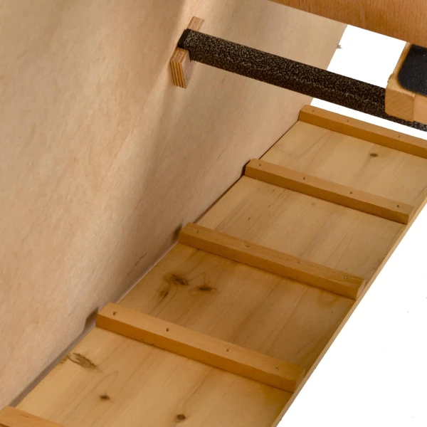 Verhoogd Klein Dierenverblijf Huisdierhuis Kooi Met Afsluitbare Deur Hout Metaal Lichtgeel 89,5 X 45 X 81 Cm