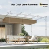 Vervangend Dak Voor 3 X 3 M Pergola, Intrekbaar, Met Regenafvoergaten, Weerbestendig, Polyester, Bruin