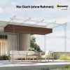 Vervangend Dak Voor 4 X 3 M Pergola, Intrekbaar, Met Regenafvoergaten, Weerbestendig, Polyester, Koffie