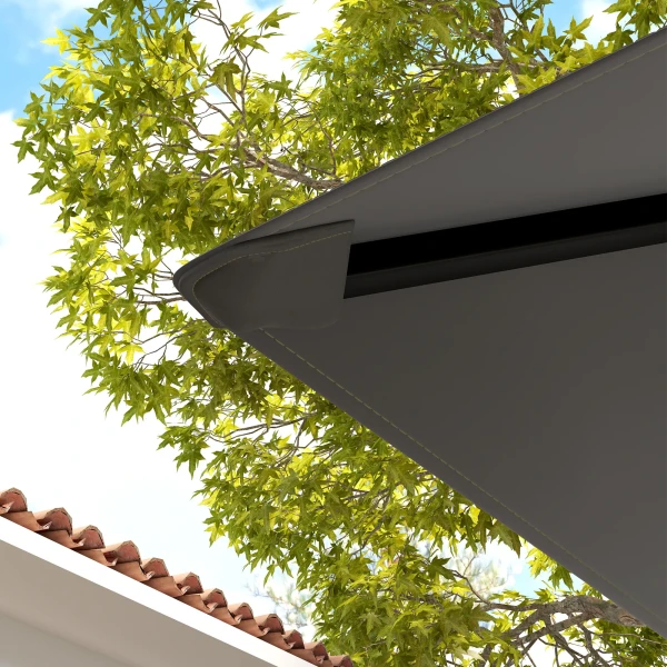 Vervangend Dak Voor Paviljoen 3 X 3 M Waterafstotend Paviljoendak UPF30+ Vervanghoes Oxford stof, 370 G/m², Grijs