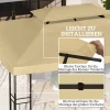 Vervangend Dak Voor Paviljoen 3 X 4 M Waterafstotend Paviljoendak Met Dubbel Dak Beige