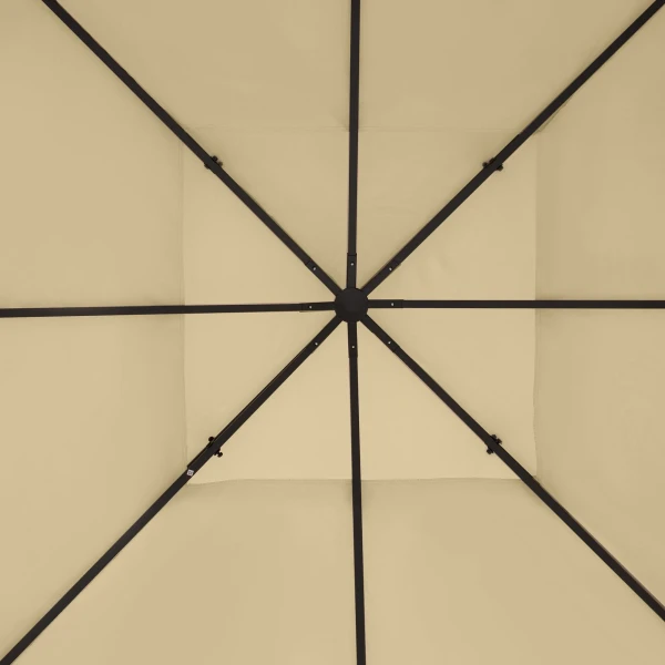 Vervangend Dak Voor Paviljoen 3 X 4 M Waterafstotend Paviljoendak Met Dubbel Dak Beige