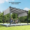 Vervangend Dak Voor Pergola Met UV bescherming, Zonnescherm Voor Terrasoverkapping Voor 3 X 3 M Paviljoen, Lichtgrijs