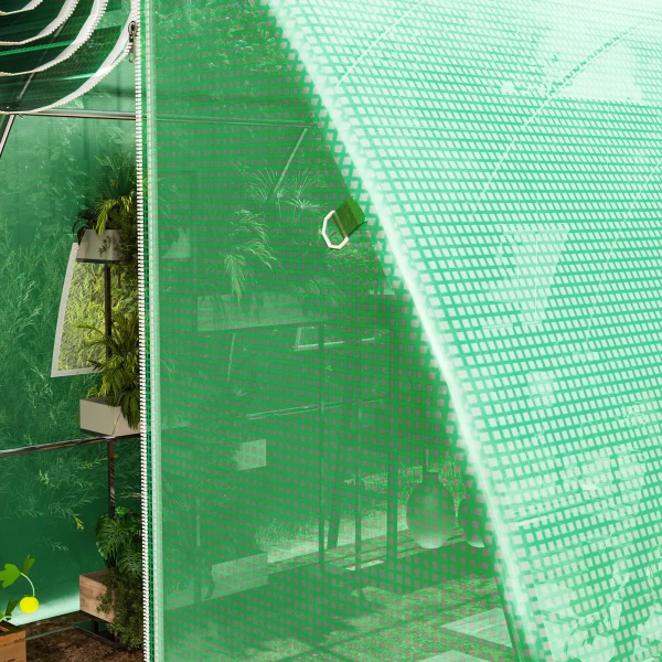 Vervangende Kasafdekking, Weerbestendig, 400 Cm X 300 Cm X 200 Cm, Transparant, Groen