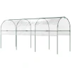 Winterbestendige Foliekas Met Boogdak, Grondanker Broeikas 400 X 123 X 171cm Transparant