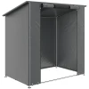 Zeltgarage 1,9x1,2 M Waterdicht Garagetent Met Oprolbare Ritssluiting Deur Ventilatieraam Donkergrijs