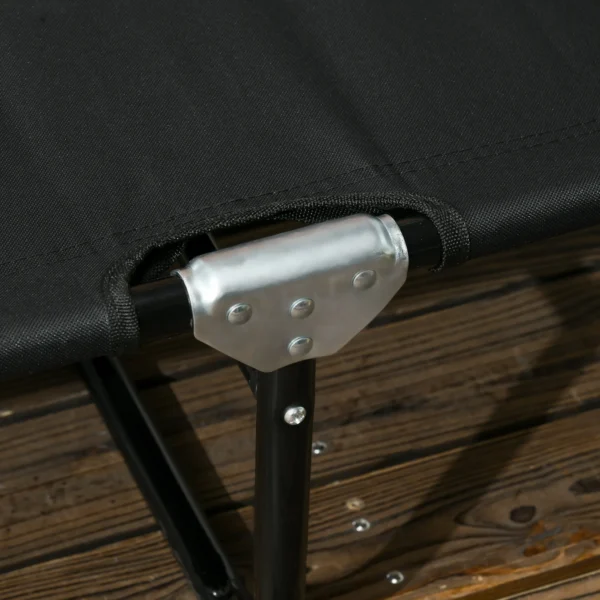 2 delige Set Opvouwbare Zonneligstoel Tuinligstoel Met 5 voudig Verstelbare Rugleuning Tot 120kg Belastbaar