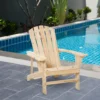 Adirondack Stoel Weerbestendig Adirondack Stoel Van Hout Buiten Tuinstoel Met Hoge Rugleuning Armleuningen