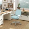 Bureaustoel, Ergonomische Bureaustoel Met Draaifunctie, Hoogteverstelbaar 55 X 48 X 82,5 94,5 Cm Groen