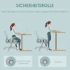 Bureaustoel, Ergonomische Bureaustoel Met Draaifunctie, Hoogteverstelbaar 55 X 48 X 82,5 94,5 Cm Groen