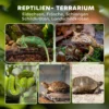 Glas Terrarium Voor Reptielen, Verhoogde & Waterdichte Bodem, Knopslot