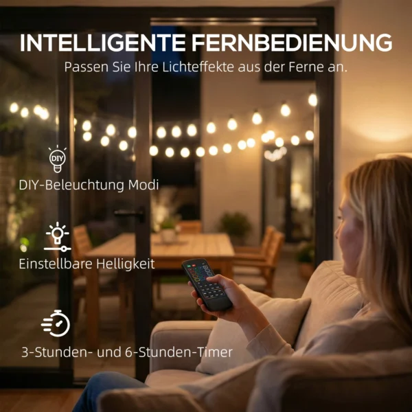 Globe Lichtslinger, RGBW Gordijnlichten, IP44 Waterdicht Voor Binnen En Buitendecoratie