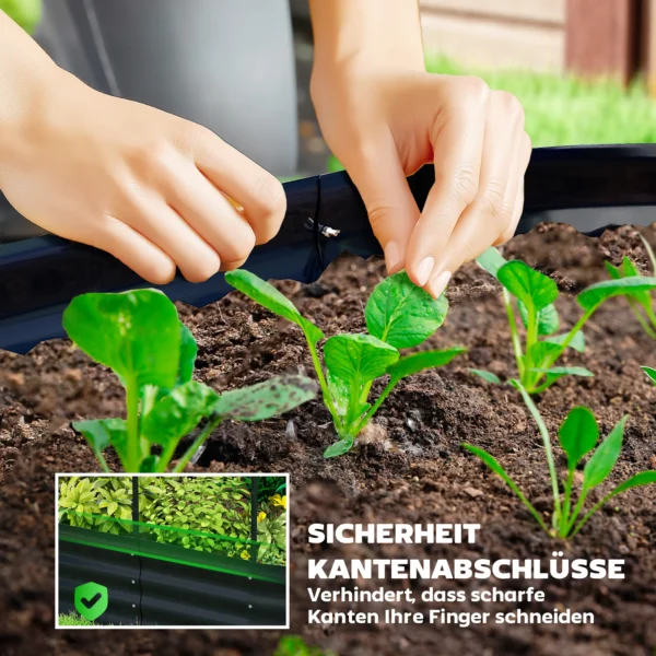 Hoogbed Met Klimrek, Metalen Plantenbak Met Handschoenen Tuinkast 160 X 90 X 180 Cm, Donkergrijs