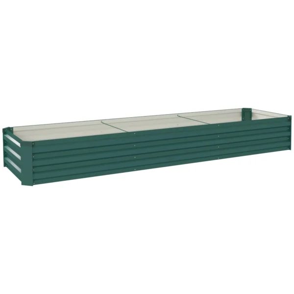 Hoogbed Staal, Plantenbed Met Open Bodem Kweekbed Tuinbed 240 X 60 X 30 Cm Voor Tuin Balkon