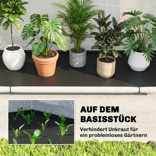 Kas Met Gebogen Bovenkant, Opvouwbaar Foliekas 200 X 80 X 164 Cm Groen