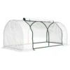 Kas Met PE roosterfolie, Winterbestendig Foliekas Van Staal, Broeikas 200 X 100 X 80 Cm Wit