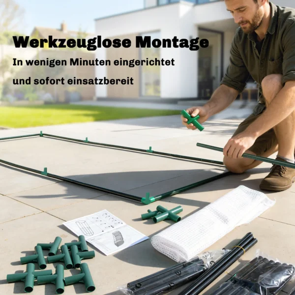 Kas Met PE roosterfolie, Winterbestendig Foliekas Van Staal, Broeikas 200 X 100 X 80 Cm Wit