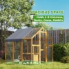 Kippenhok 3,07㎡ Met Houten Vrije Uitloop, Waterdicht Doek, Veiligheidsslot, Geschikt Voor 6 8 Kippen 1,7 X 1,8 X 1,8 M