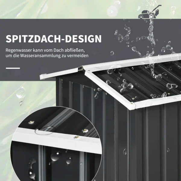 Metalen Schaal Voor Grasmaaierrobot, Roestvrij, 86 X 100 X 63cm, Donkergrijs