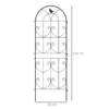 Rankrooster Voor Klimplanten Met Vogels 2 pack Tuinrooster Voor Groenten Wijnstok Bloem Metaal 50 X 150 Cm Zwart
