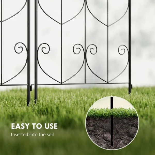 Rankrooster Voor Klimplanten Met Vogels 2 pack Tuinrooster Voor Groenten Wijnstok Bloem Metaal 50 X 150 Cm Zwart