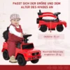 Rutschauto Met Duwstang Mercedes Benz G350 Glijvoertuig Met Stuur 3 in 1 Duwauto Voor Kinderen Van 18 36 Maanden Rood