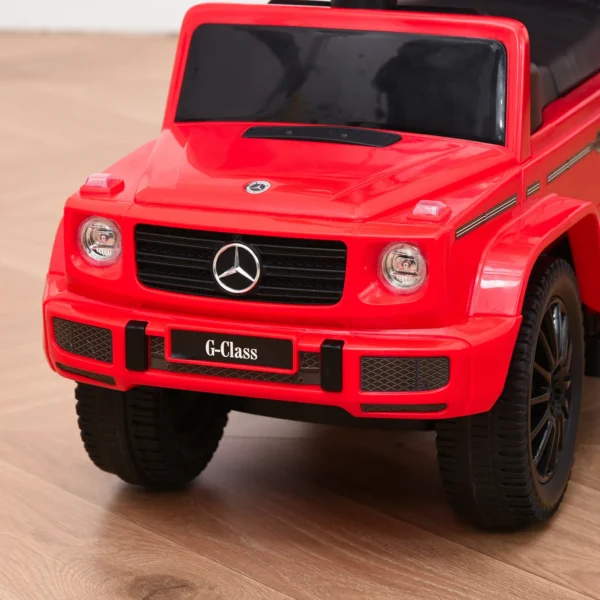 Rutschauto Met Duwstang Mercedes Benz G350 Glijvoertuig Met Stuur 3 in 1 Duwauto Voor Kinderen Van 18 36 Maanden Rood