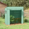 Tomatenkas Foliekas Met Roldeur Mesh Raam Schuin Dak 196 X 77 X 197 Cm Groen