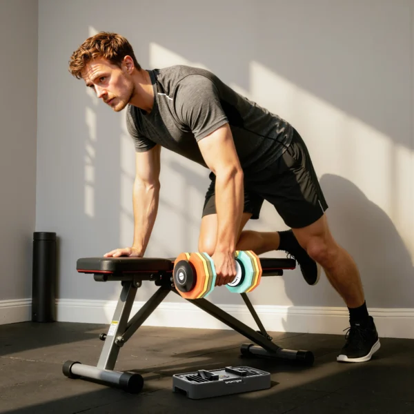 Verstelbare Dumbbell, 5 Kg/10 Kg/15 Kg/20 Kg/25 Kg Ruimtebesparende Dumbbells Met Antislip Handvat