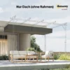 Vervangend Dak Voor 4 X 3 M Pergola, Intrekbaar, Met Regenafvoergaten, Weerbestendig, Polyester, Lichtgrijs