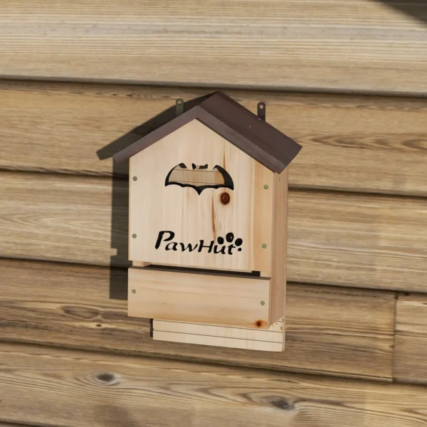 Vleermuiskasten 3 delige Set Gemaakt Van Dennenhout, Vleermuizenhuis Om Op Te Hangen In Tuinen, 21,5 X 11,5 X 34 Cm