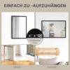 Wandspiegel, 50 X 70 Cm, Frame In Houtlook, Eenvoudige Montage, Incl. Schroeven