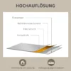 Wandspiegel, 50 X 70 Cm, Frame In Houtlook, Eenvoudige Montage, Incl. Schroeven