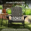 Weerbestendige Adirondack Stoel Van Hout Buiten Tuinstoel Met Hoge Rugleuning Armleuningen